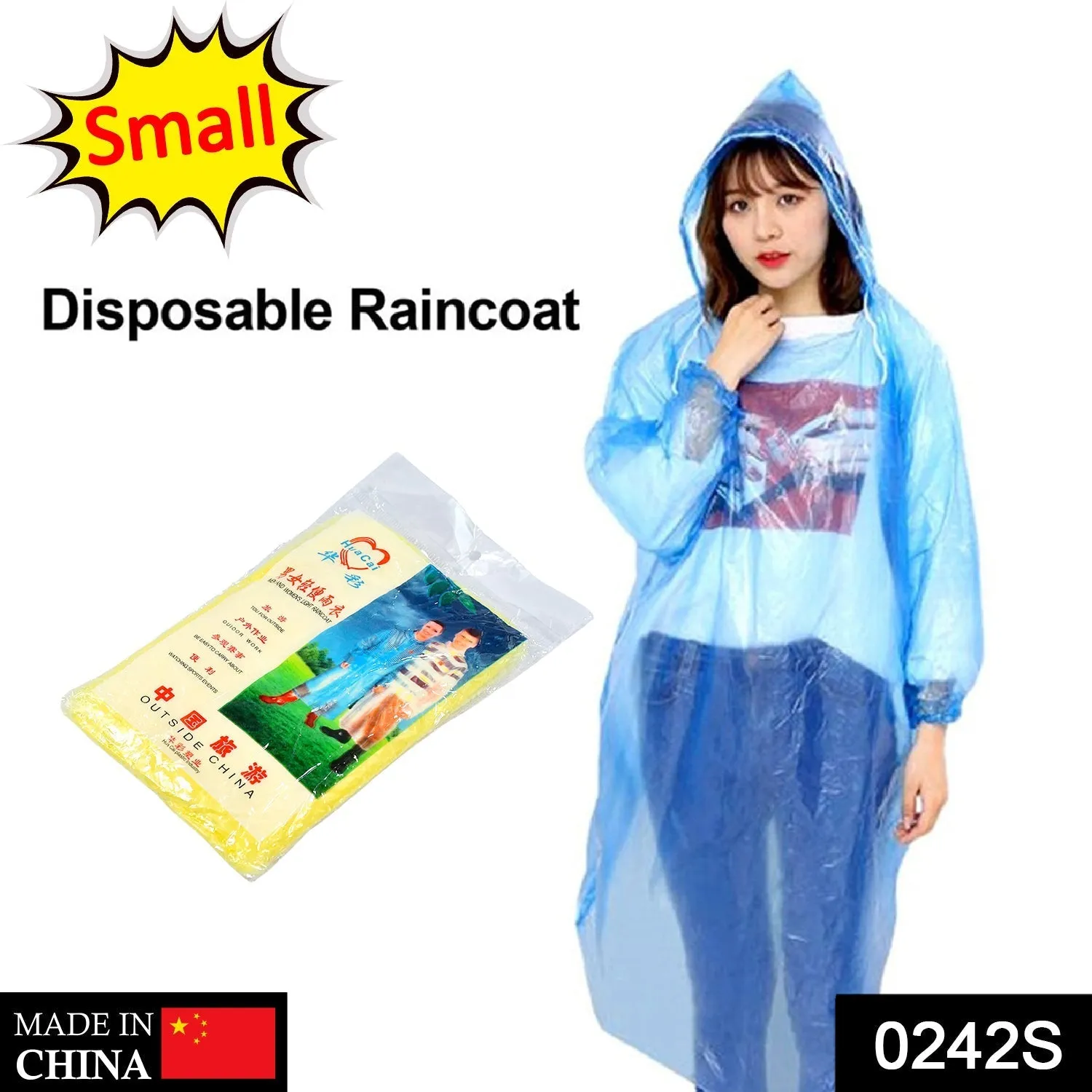 0242S Disposable Easy to Carry Raincoat