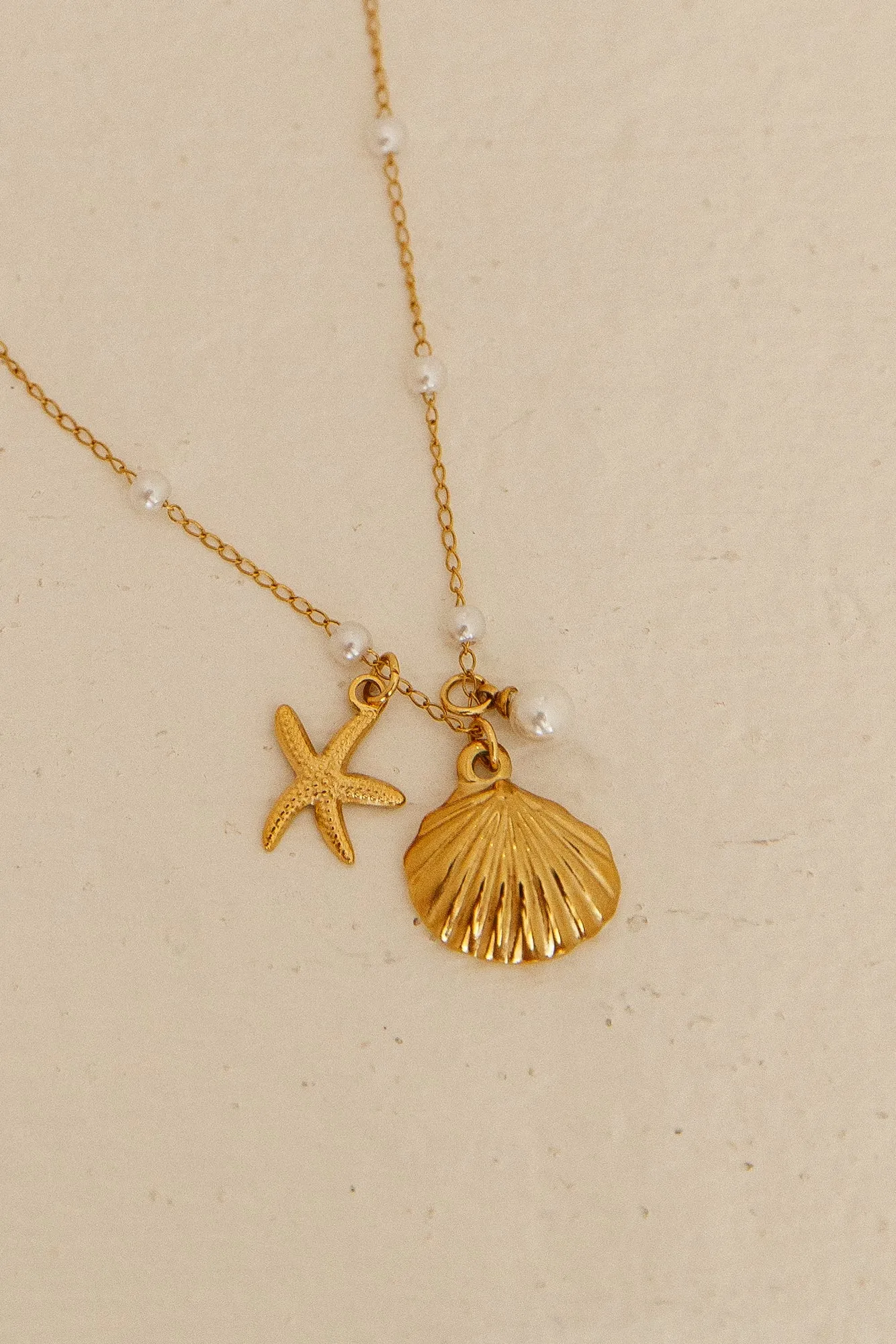 18K Gold Plated Warm Oceans Necklace Gold