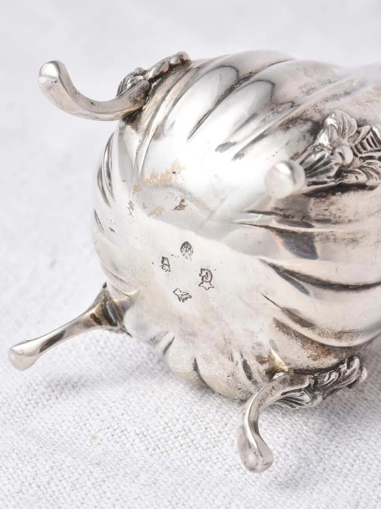 18th-Century French Poinçon Silver Sugar shaker - spiral 6¾"