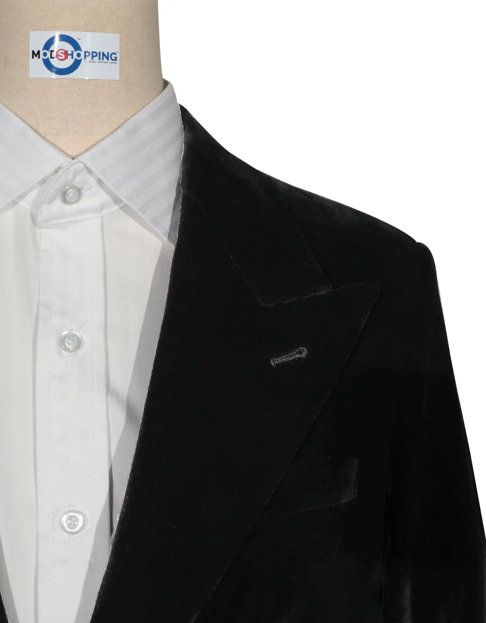 2 Button Jacket - Black Velvet Jacket For Men