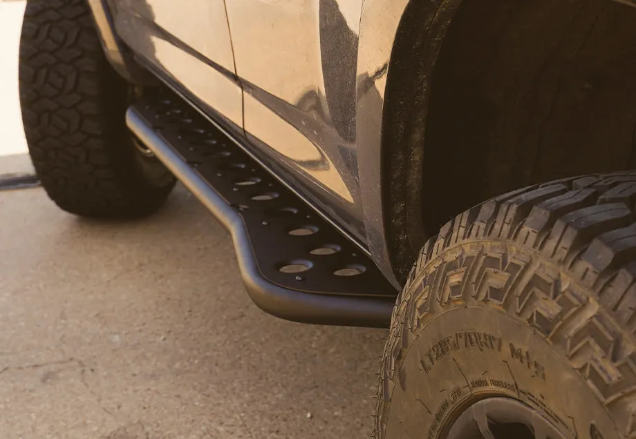 2003-2009 Toyota 4Runner Step Edition Bolt On Rock Sliders - No Kick Out // Powder Coat // Powder Coat