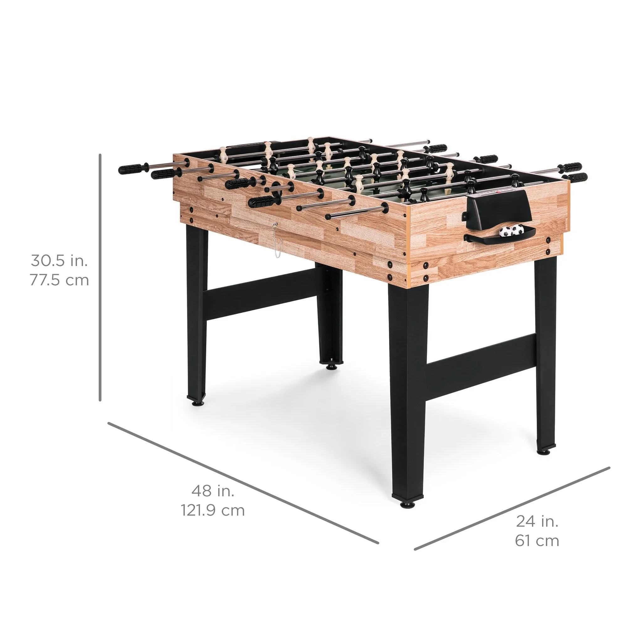 2x4ft 10-in-1 Combo Game Table Set w/ Billiards, Foosball, Ping Pong, & More