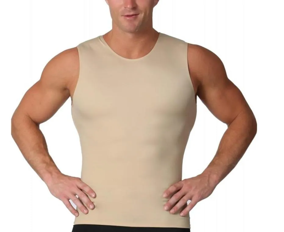 3 Pack Insta Slim Compression Sleeveless Crew Neck Tank TS00N3