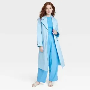 A New Day Women's Button Up Trench Coat Jacket