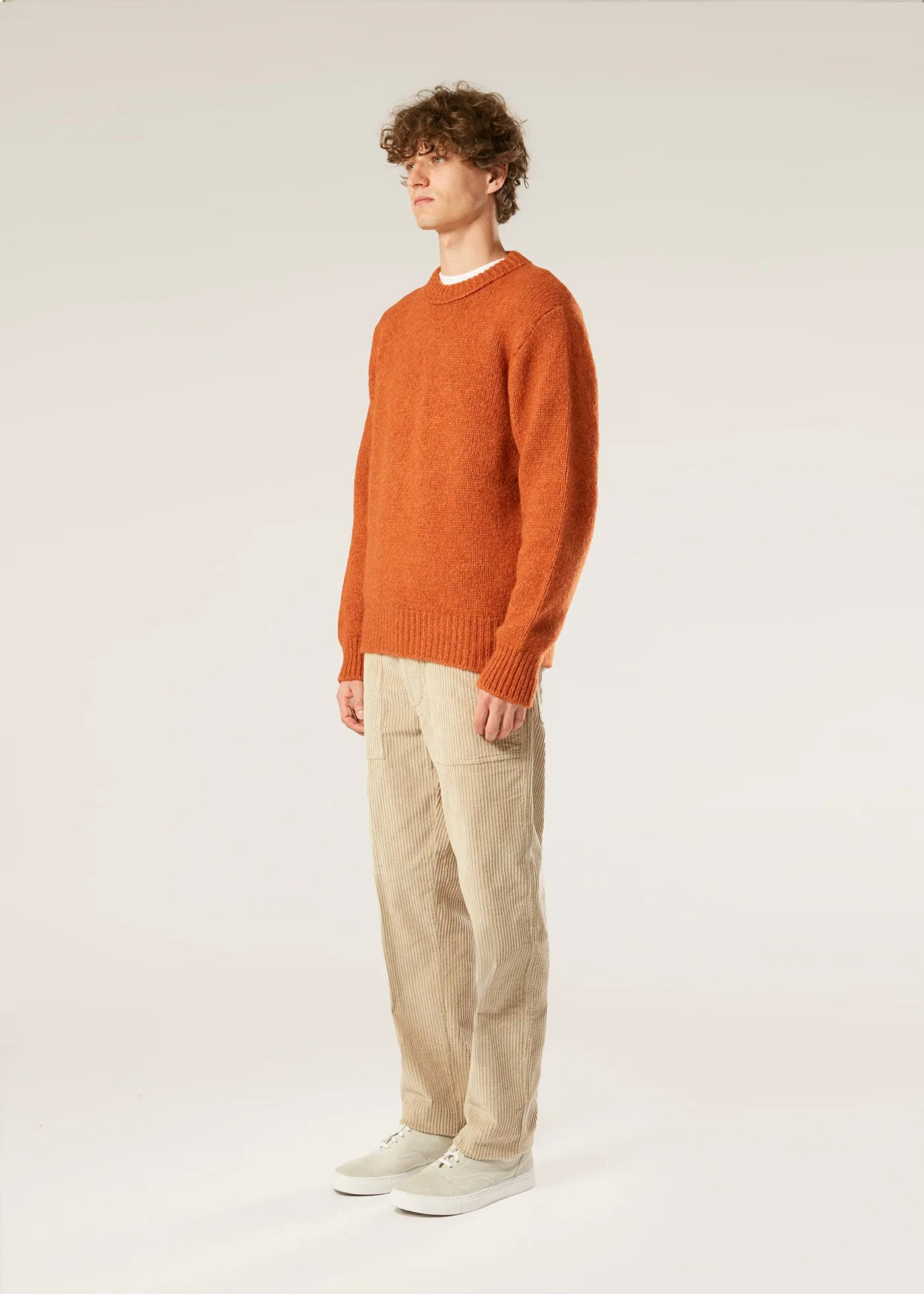 AAPPIO ORANGE WOOL AND ALPACA SWEATER