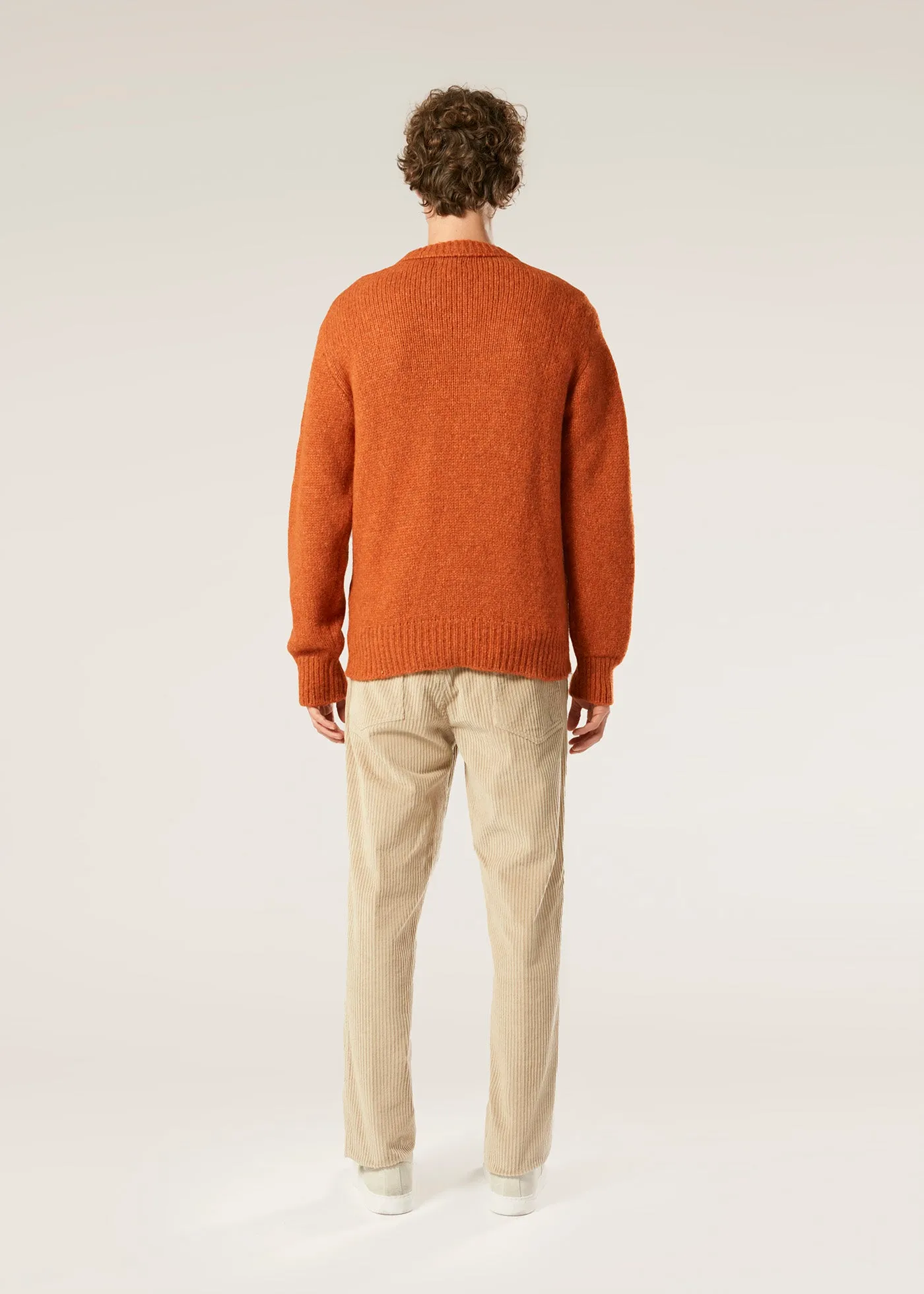 AAPPIO ORANGE WOOL AND ALPACA SWEATER