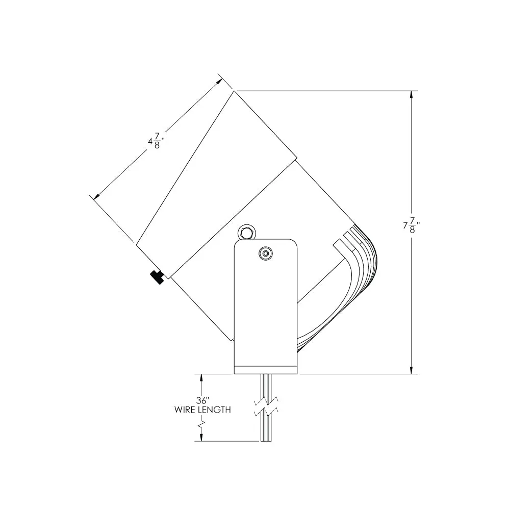 Adjustable White 5-Inch Aluminum LED Up Lights