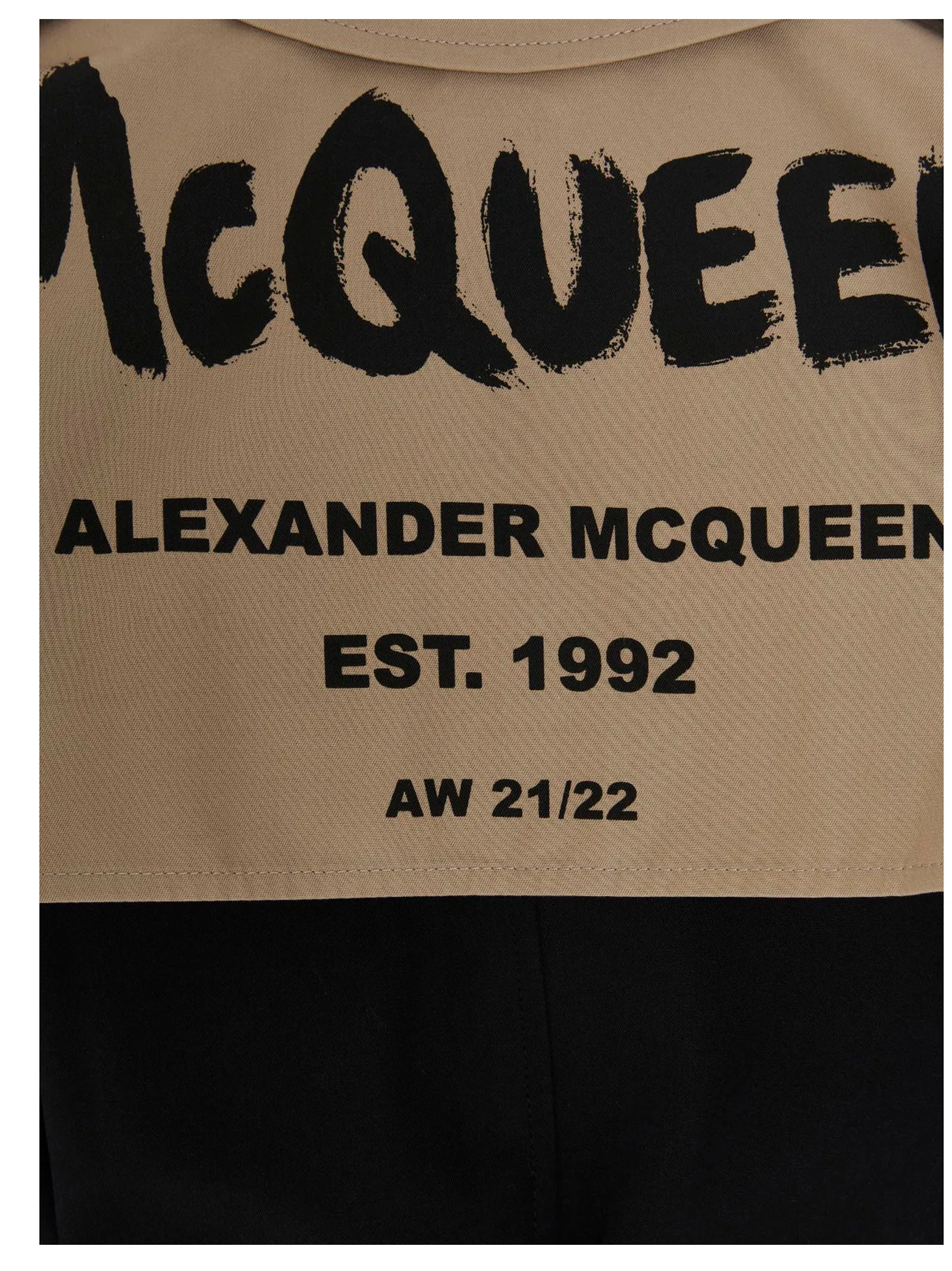 Alexander McQueen Graffiti Hybrid Trench Coat