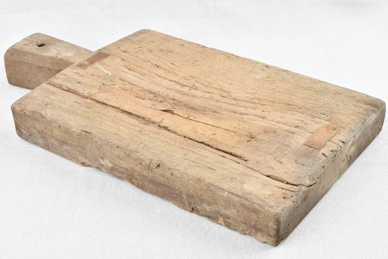 Antique French cutting board - chunky 20½" x 11"