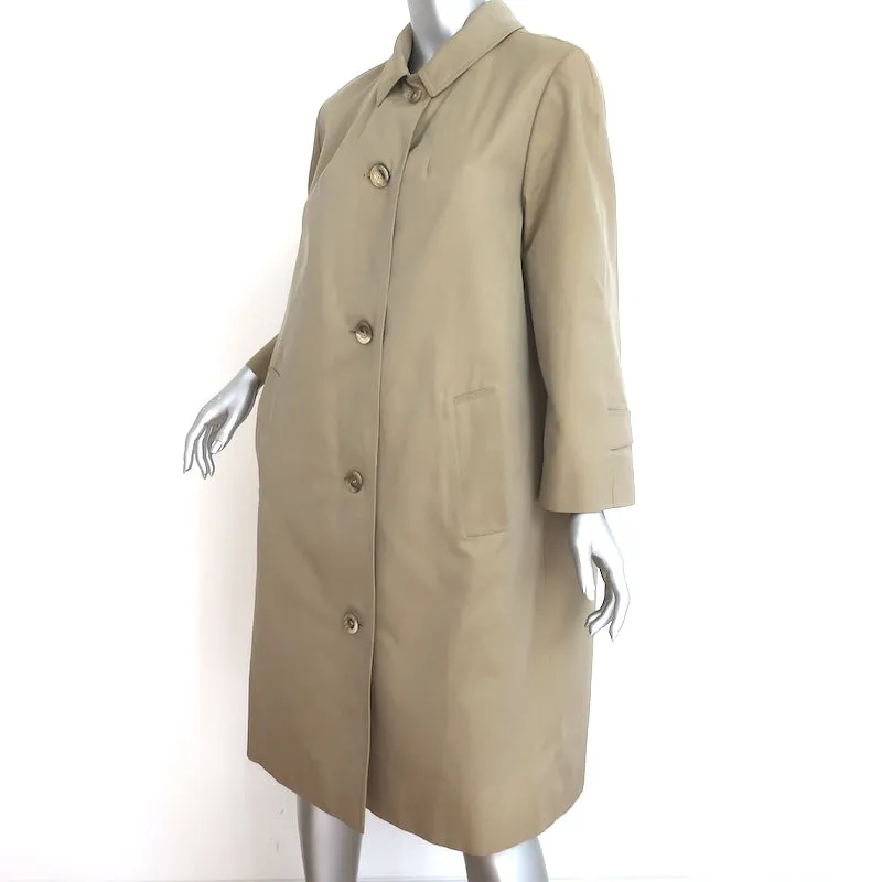 Aquascutum Trench Coat Khaki Beige Size Medium