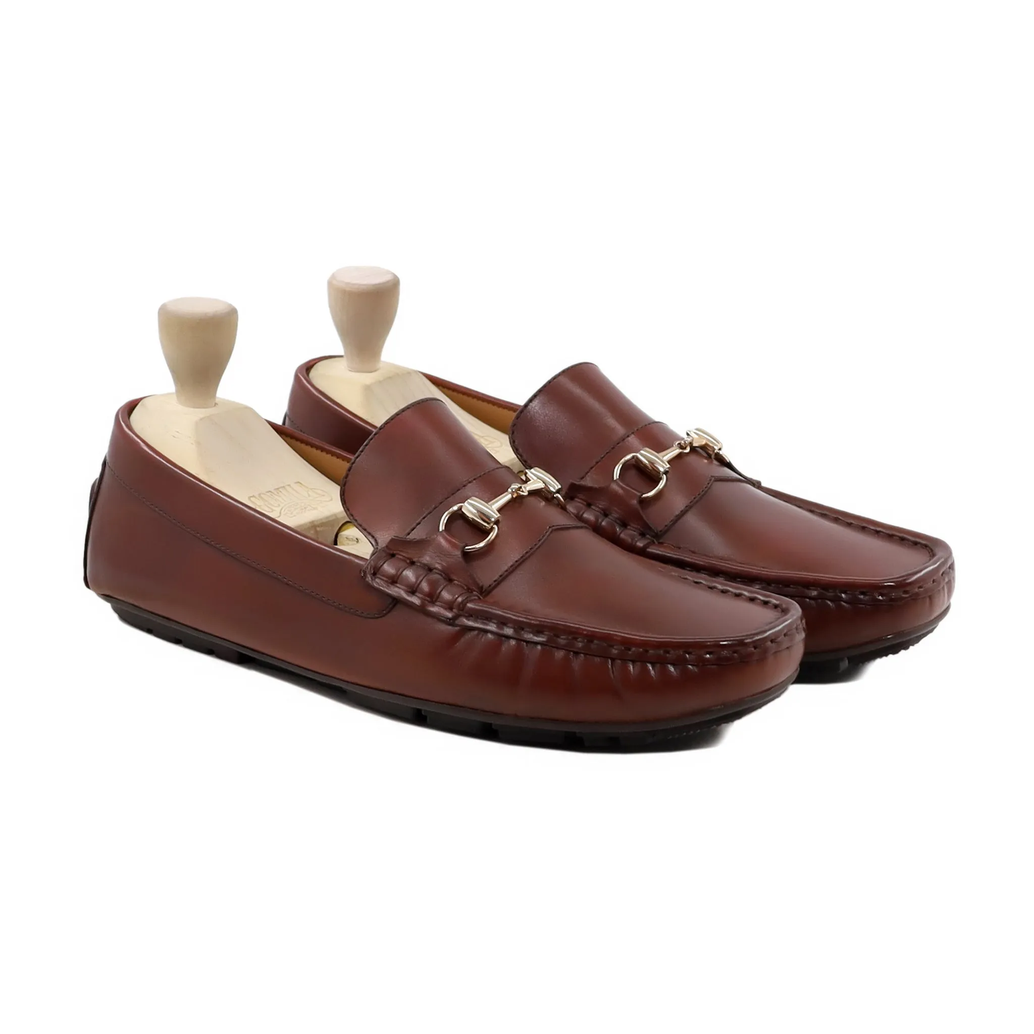 Audra - Men's Oxblood Calf Leather Driver Shoe