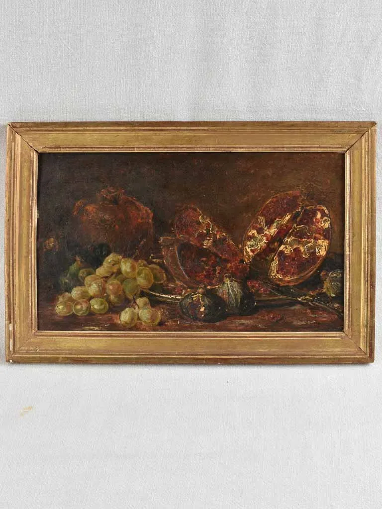 Autumn fruit - vintage still life in frame - 12¼" x 18½"