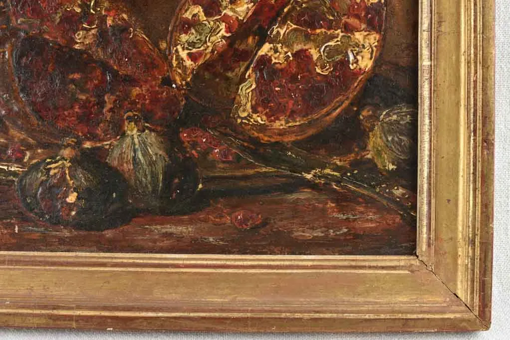 Autumn fruit - vintage still life in frame - 12¼" x 18½"