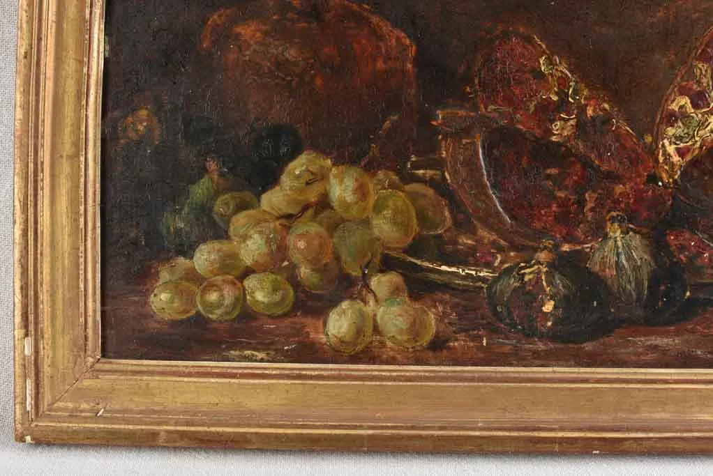 Autumn fruit - vintage still life in frame - 12¼" x 18½"