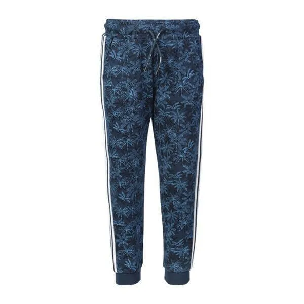 BABY BOYS ESTAMPED FLEECE JOGGERS - BLUE