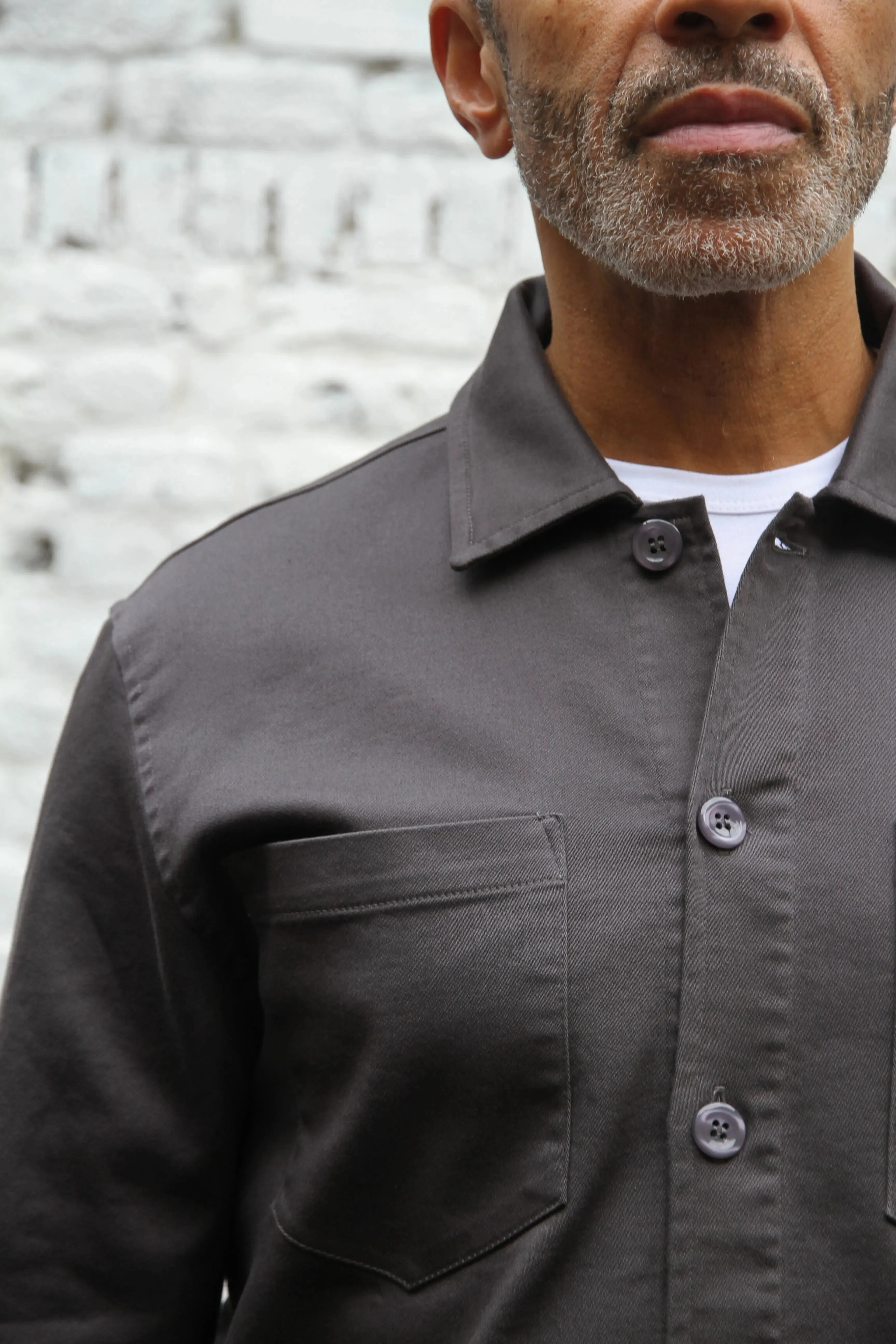 Bart Superflex Overshirt - Grey