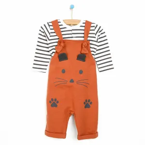 Bebbek Newborn Animals Holiday Overall - Brown