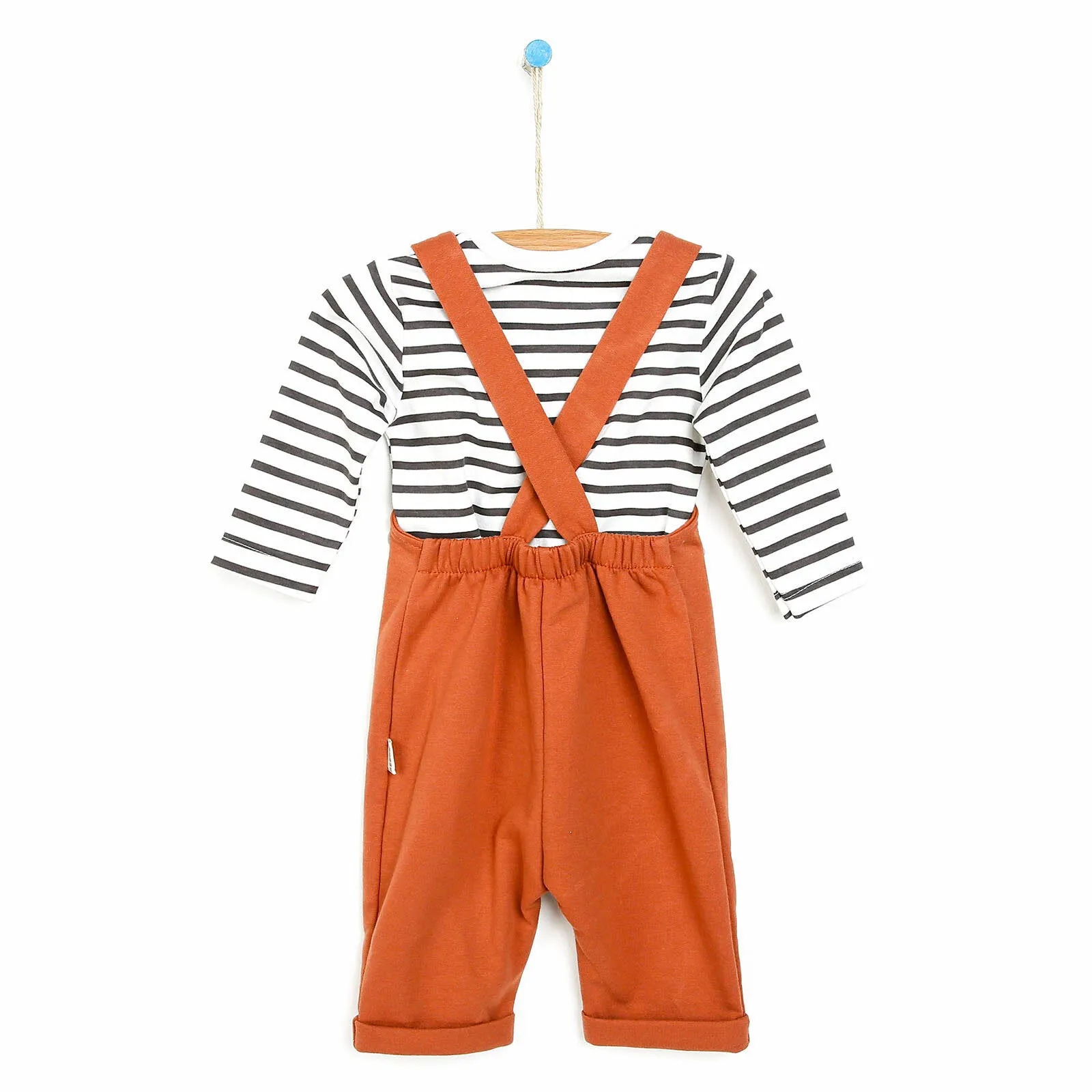 Bebbek Newborn Animals Holiday Overall - Brown