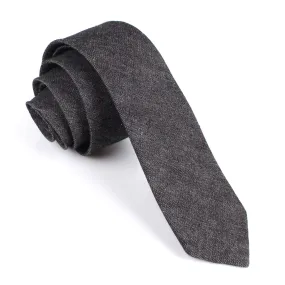 Black Denim Jeans Cotton Skinny Tie