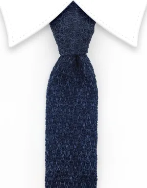 Blue Knit Necktie