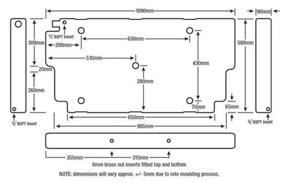 Boab Poly Diesel Fuel Tank | 45 Litre