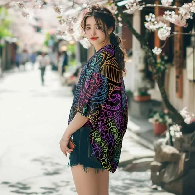 Bold Kimono Cardigan