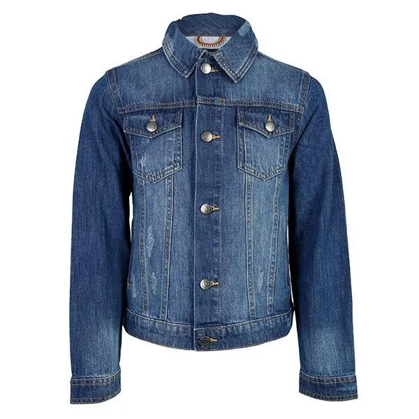 BOYS LONG SLEEVE DENIM JACKET - BLUE