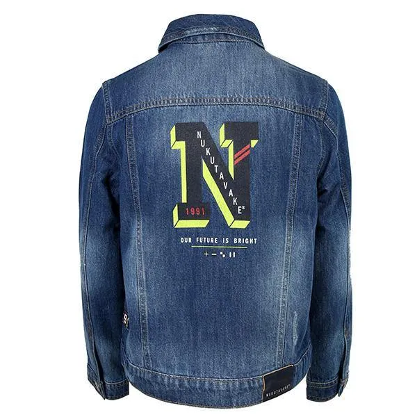 BOYS LONG SLEEVE DENIM JACKET - BLUE