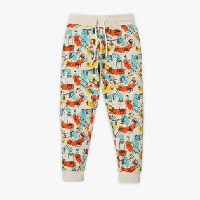 Boy's Regular Fit Printed Mid Rise Joggers