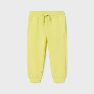 BOYS YELLOW CUFFED FLEECE JOGGERS