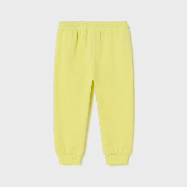 BOYS YELLOW CUFFED FLEECE JOGGERS