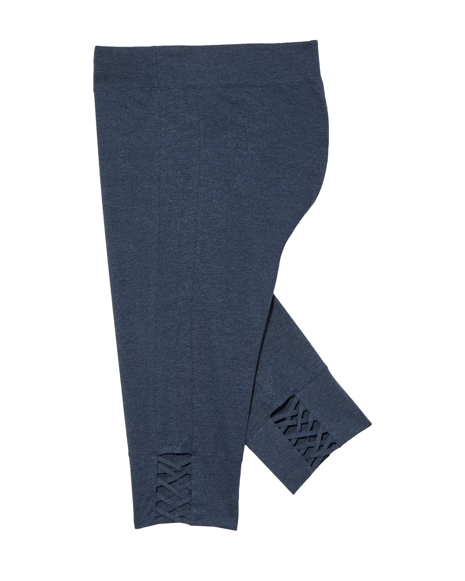 Bragg Capri Tights with Cutout Details | Navy