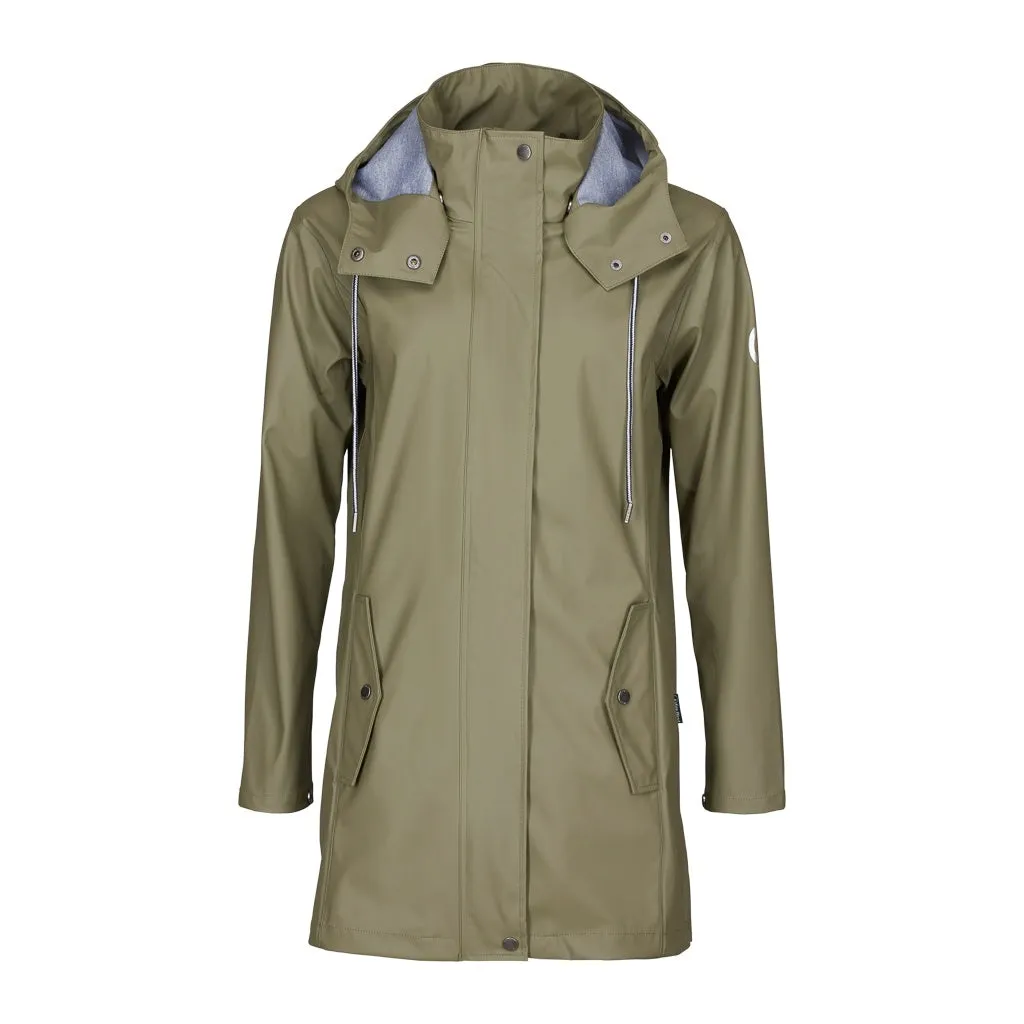 Brooke Solid Raincoat - Light Olive