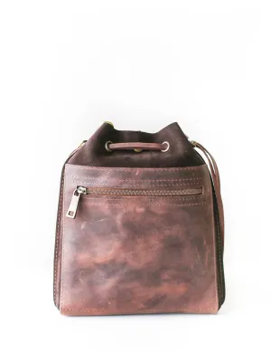 Brown Designer Mini Bag - Small Leather Bag