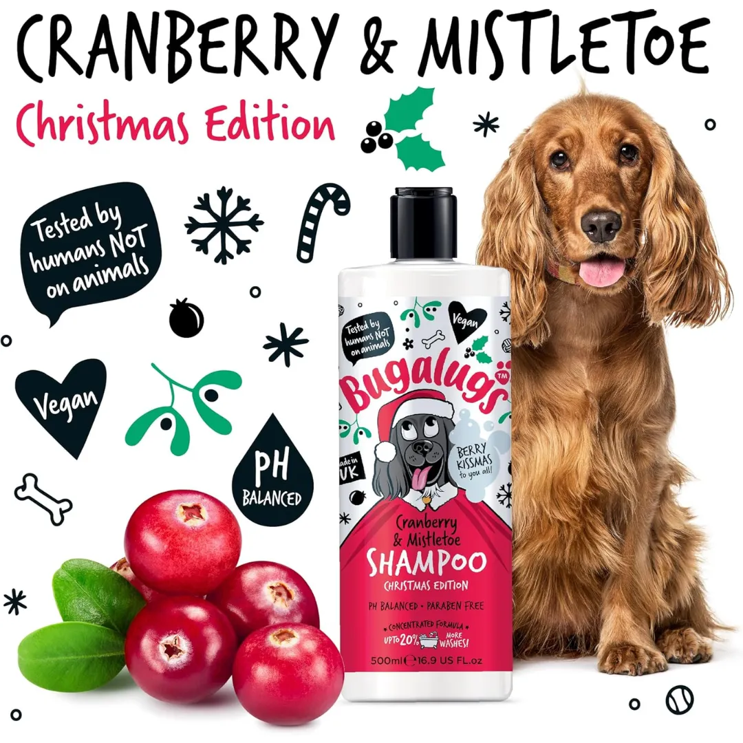 Bugalugs Christmas Cranberry & Mistletoe Shampoo