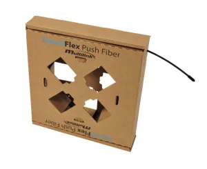 Bulk Fiber, 1 Fiber SpeedFlex™, Black (Indoor/Outdoor), 100 Ft. Payout Box