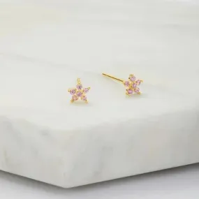 Cara Stud Pink- 925 Sterling Silver