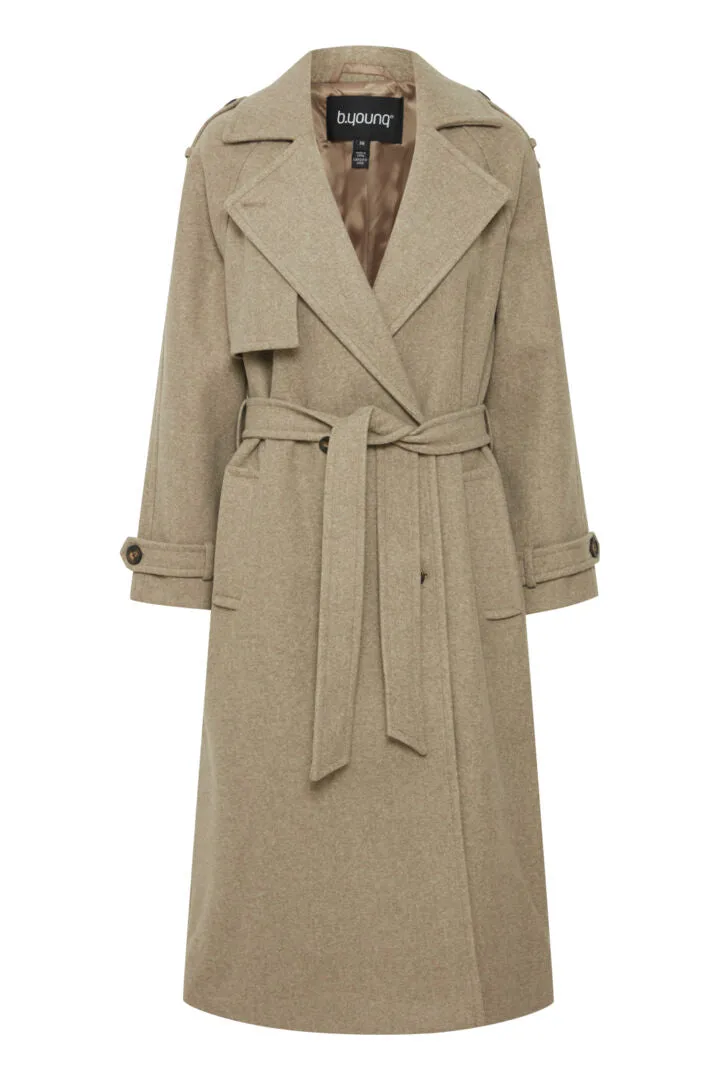 Celia Trench Coat - Sepia Tent Melange