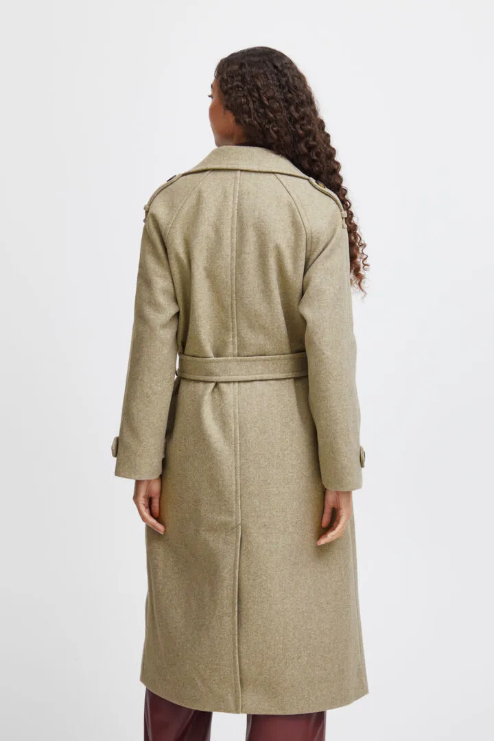 Celia Trench Coat - Sepia Tent Melange