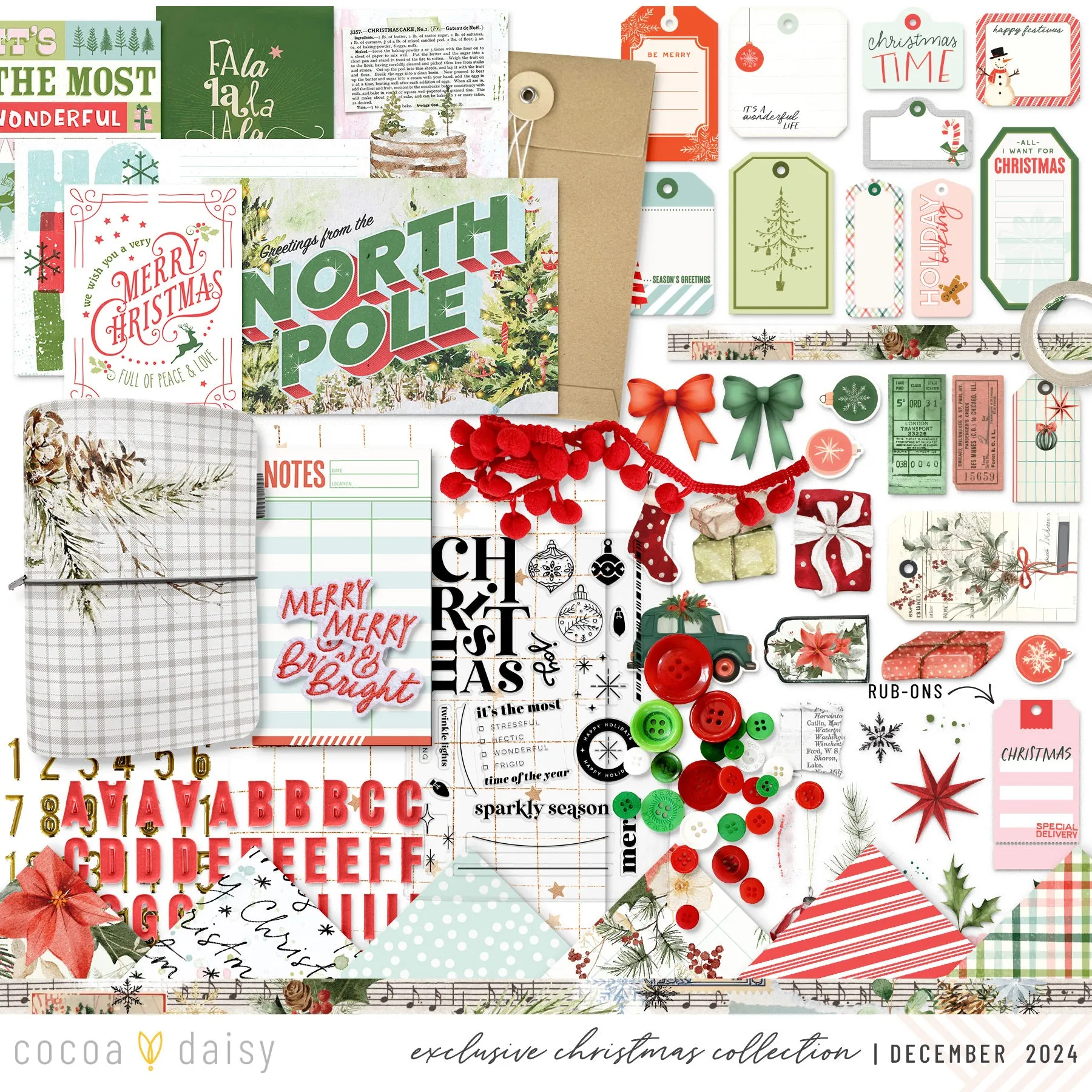 Christmas 2024 Bonus Kit   Sticker Bundle - December 2024