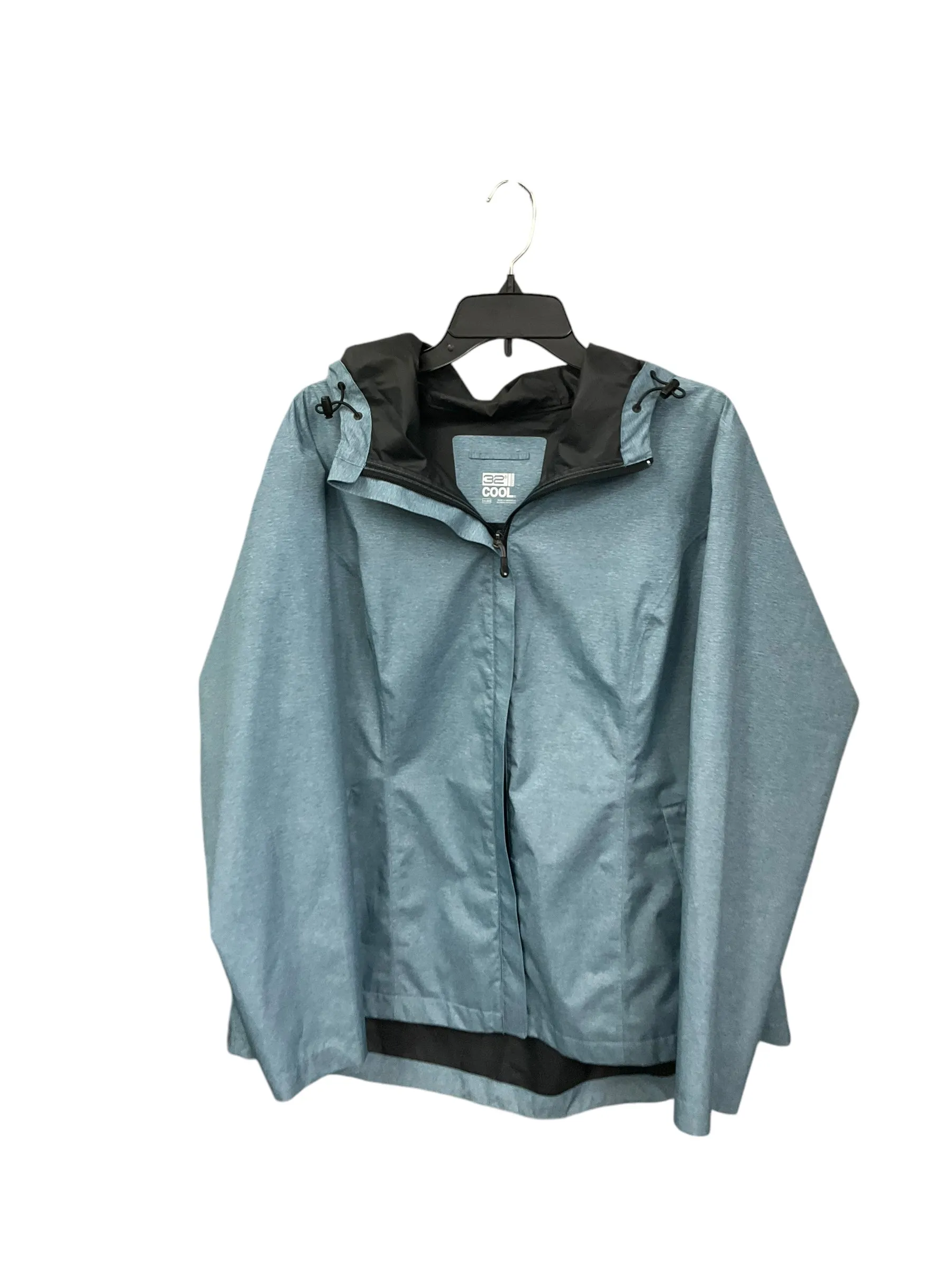 Coat Raincoat By 32 Degrees In Teal, Size: Xxl