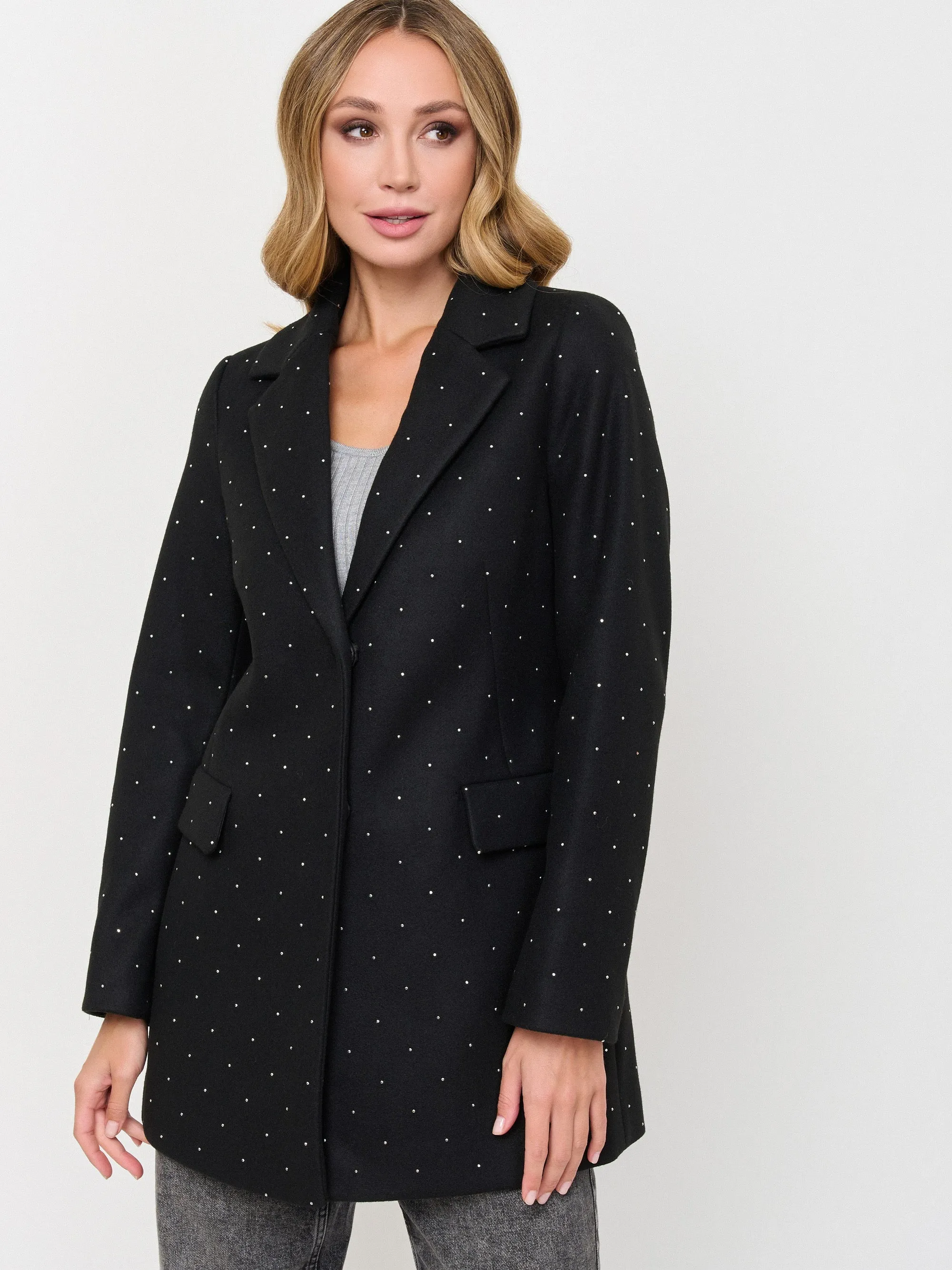 Coat with Rhinestones