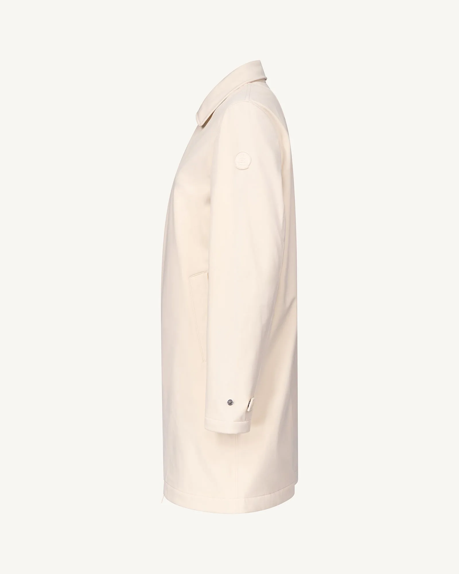 Corinthe 2.0 waterproof jacket with detachable hood Ivory