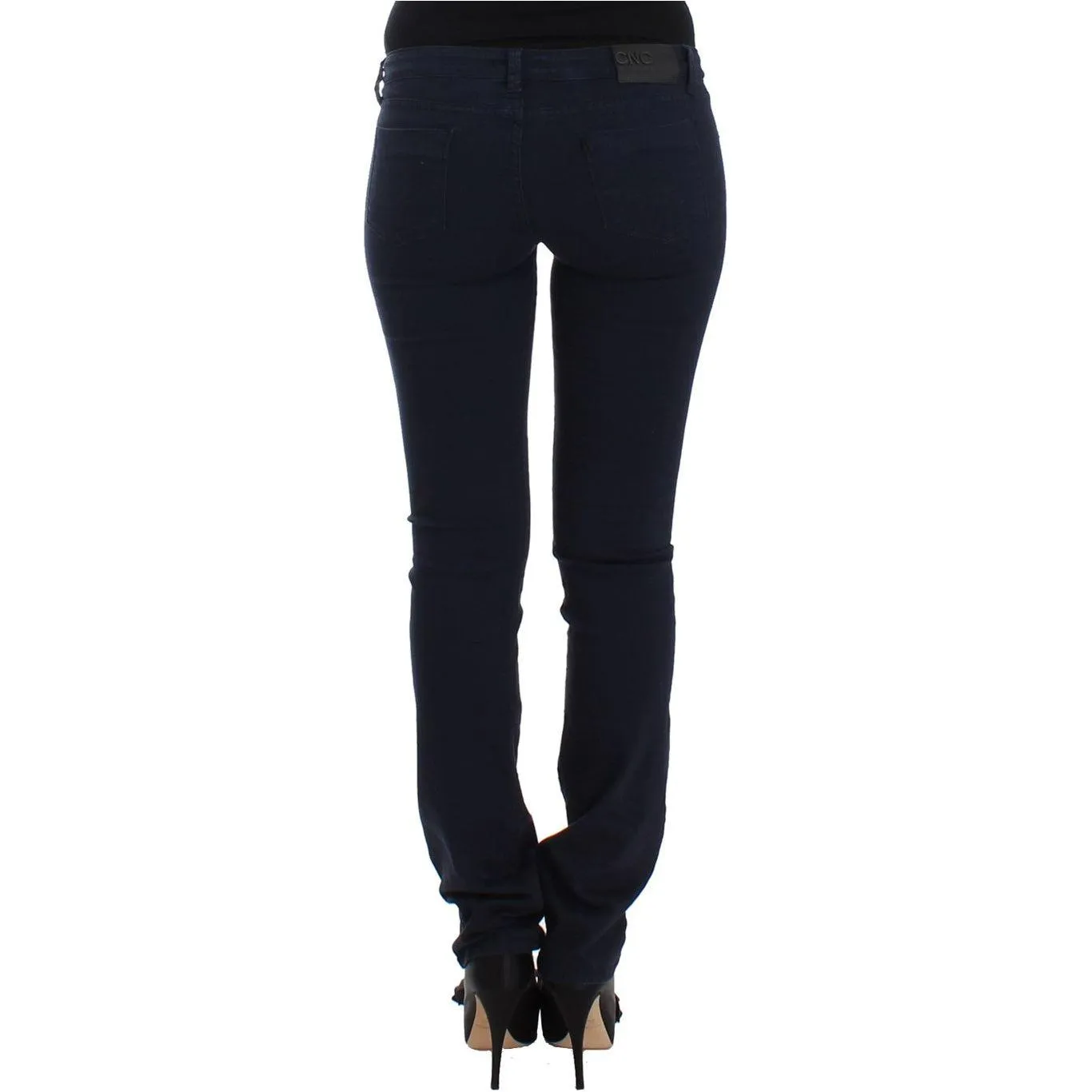 Costume National Chic Blue Straight Leg Denim Delight