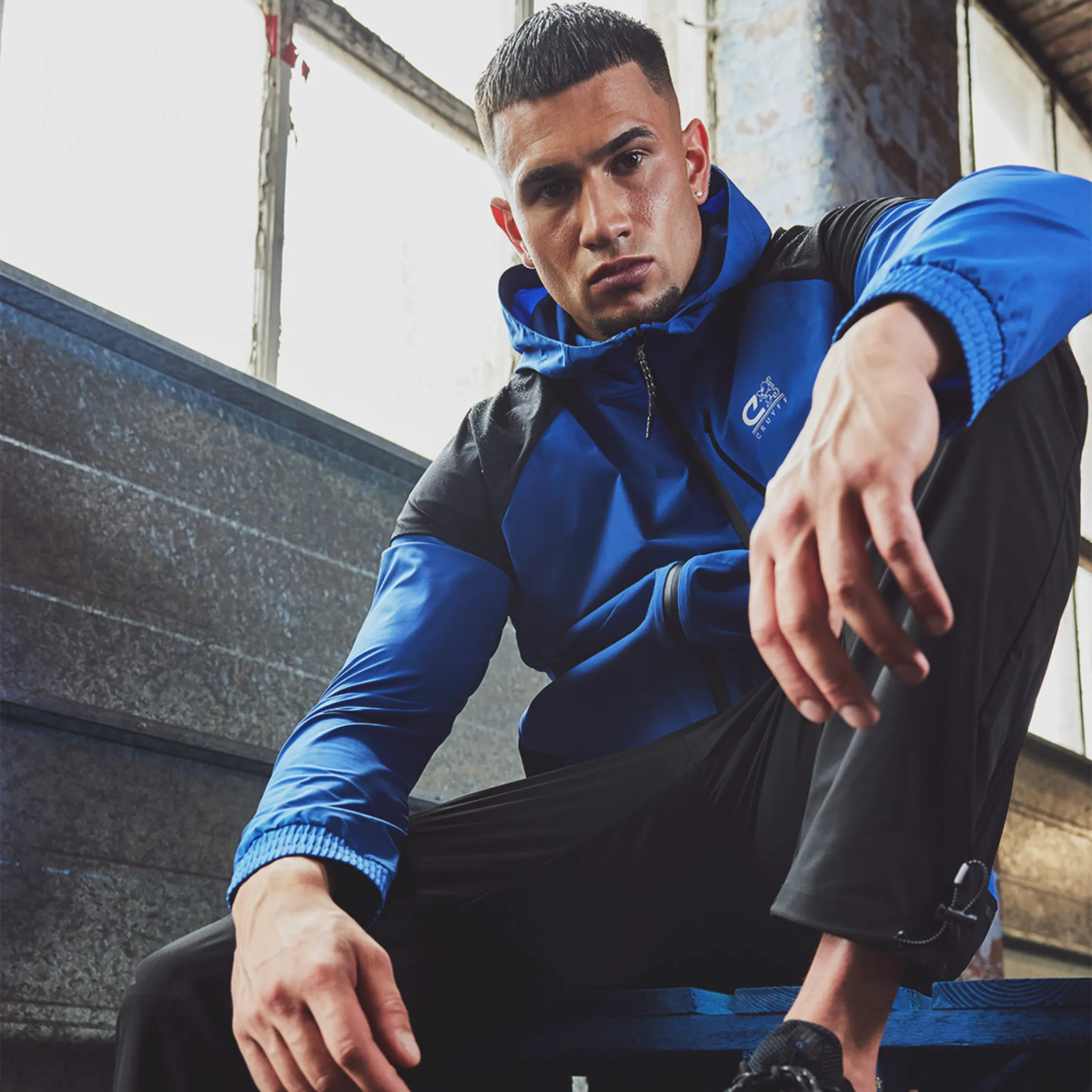 Cruyff Elite Tracksuit - Blue / Black