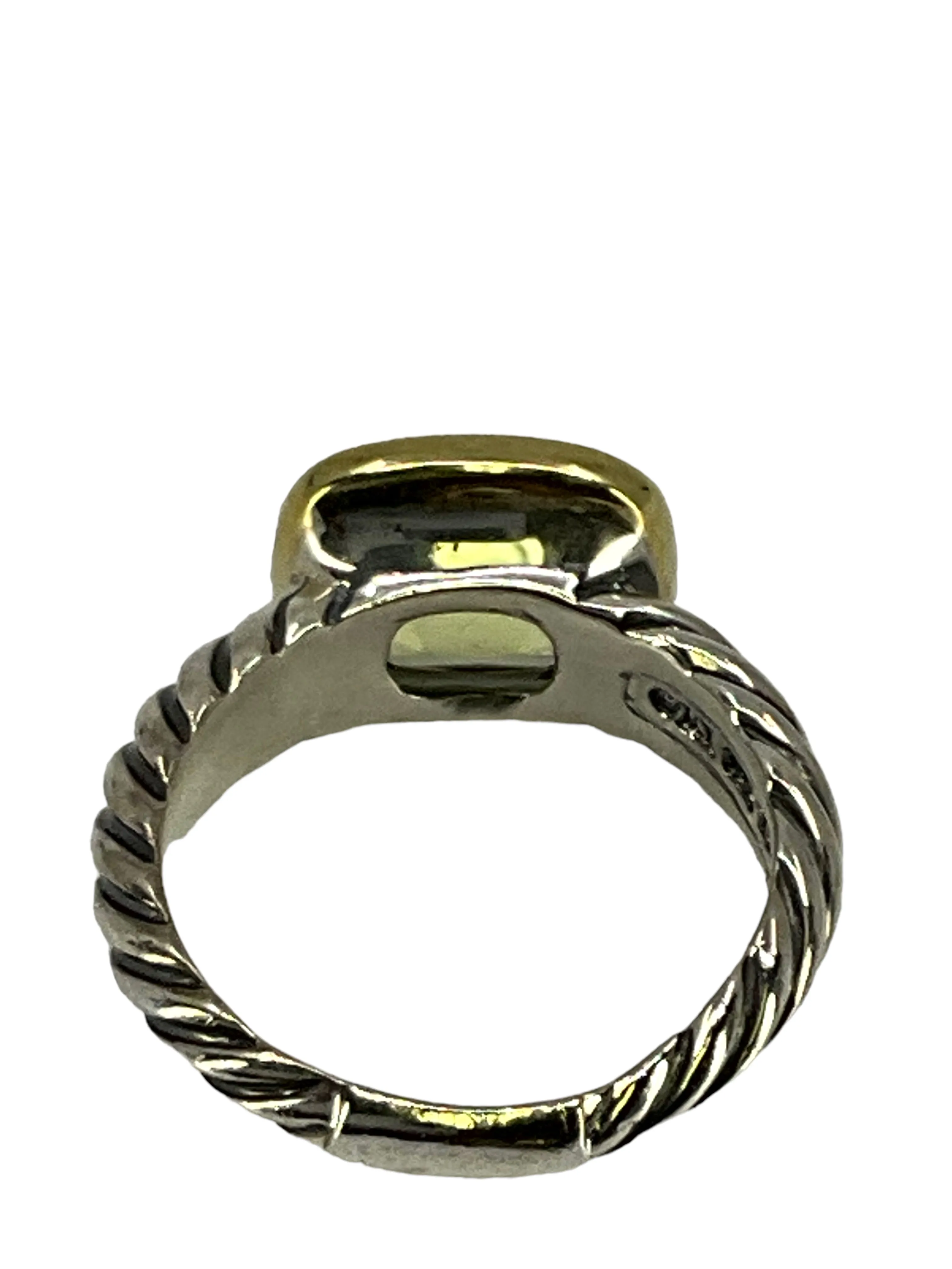 DAVID YURMAN  Lemon Citrine Noblesse Cocktail Ring Size 6