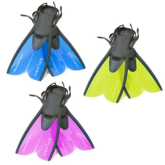 Deep See Kids Jr. Splash Open Heel Dive Fins