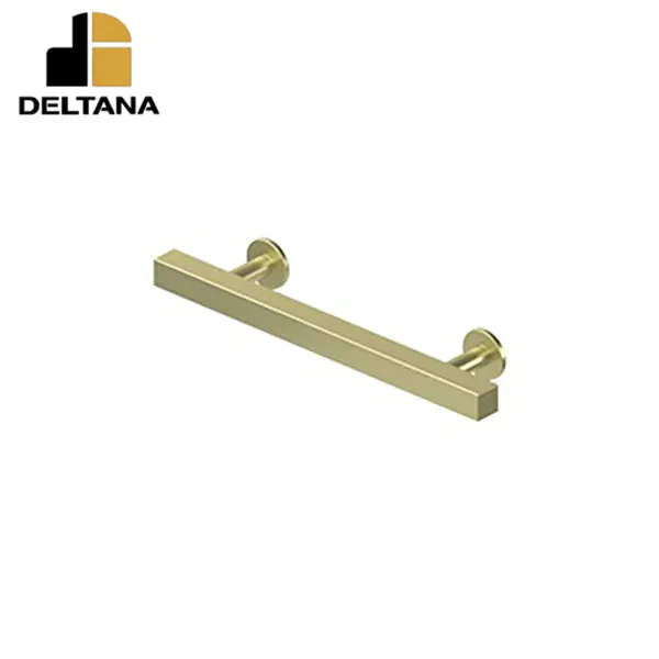 Deltana - Contemporary Cabinet Pull - 4" - Pommel - Solid Brass - Optional Finish