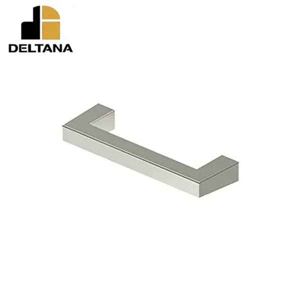 Deltana - Modern Square Bar Pull - 3-1/2" - Heavy Duty - Solid Brass - Optional Finish