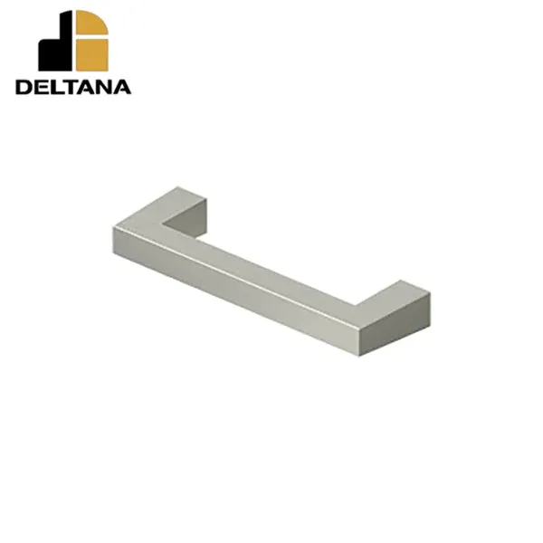 Deltana - Modern Square Bar Pull - 3-1/2" - Heavy Duty - Solid Brass - Optional Finish